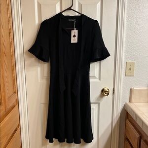 Elegant Black Midi Dress